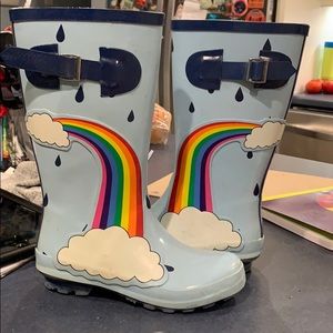 Sweet rainbow puddle jumpers size 13-1